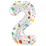 Balon Folie 86cm Joyful Party Cifra 2 Folat
