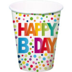 Set 8 Pahare Happy Birdhday Buline Folat