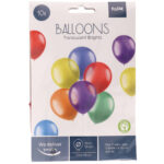 Set 10 Baloane latex Translucent Brights 33cm Folat - imagine 2