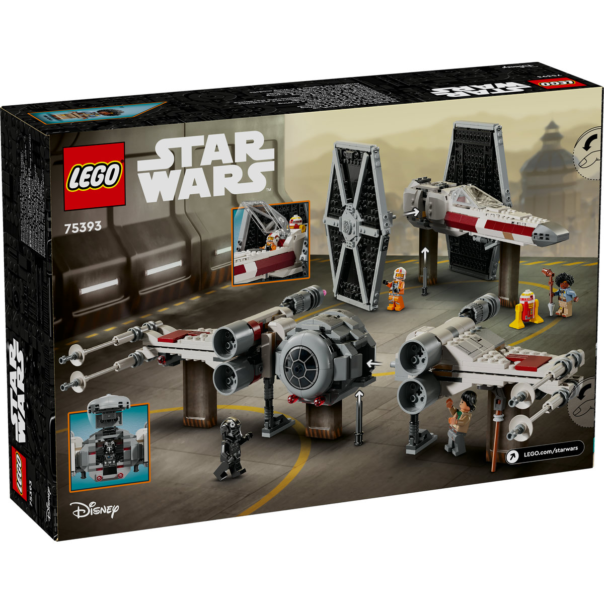 Hibrid TIE Fighter si X Wing Star Wars LEGO 75393 Toys Toys