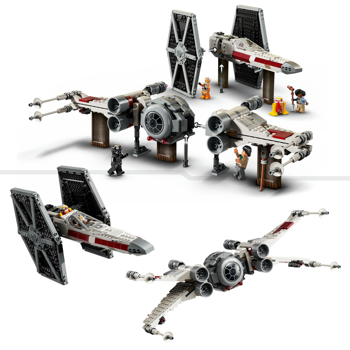 Hibrid TIE Fighter si X Wing Star Wars LEGO 75393 Toys Toys