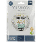 Balon Folie 45cm Happy Birthday Tort Folat - imagine 2