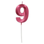 Lumanare Cifra 9 Glamour Vibes rosu Folat