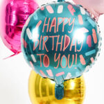 Balon Folie 45cm Happy Birthday Chique Rose Gold Folat - imagine 3
