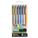 Set Pixuri Fiorella Metallic 6 buc colorat. CARIOCA