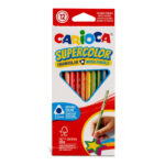 Set 12 creioane colorate Supercolor Triangular CARIOCA