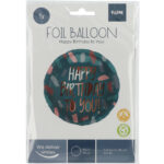 Balon Folie 45cm Happy Birthday Chique Rose Gold Folat - imagine 2