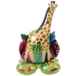 Balon Folie Girafa 53 x 79cm cu baza Folat