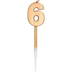 Lumanare Bronze Cifra 6 in asort. Folat