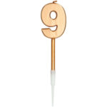 Lumanare Bronze Cifra 9 in asort. Folat