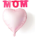 Balon Folie Inima 45 cm Pastel Roz Metallic Matt Folat — изображение 2