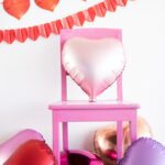 Balon Folie Inima 45 cm Pastel Roz Metallic Matt Folat — изображение 3