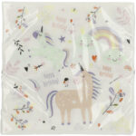 Set 20 Servetele 33x33cm Unicorn Folat - imagine 3