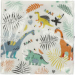 Set 20 Servetele 33x33cm Dino Folat - imagine 3