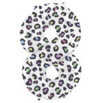 Balon Folie 86cm Bright Panther Cifra 8 Folat