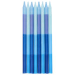 Set 24 Lumanari Tort albastru 10 cm Folat