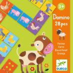 Joc de masa Domino Animale din ferma Djeco - imagine 2