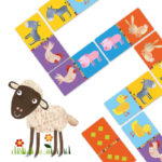 Joc de masa Domino Animale din ferma Djeco - imagine 3