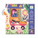 Joc creativ de razuit Casute trasnite Djeco