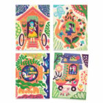 Joc creativ de razuit Casute trasnite Djeco - imagine 3