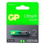 Baterie ultra + alkaline 24AUP21-B2 size AAA 2buc GP Batteries