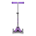Trotineta Mini Deluxe Fairy Glitter LED Purple MICRO - imagine 2
