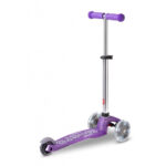 Trotineta Mini Deluxe Fairy Glitter LED Purple MICRO - imagine 3
