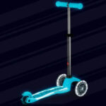 Trotineta Mini Deluxe Glow LED Plus Glacier Aqua MICRO - imagine 5