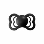 Suzeta din silicon Bibs Supreme 0-6 luni Black Bibs
