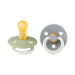 Suzeta din latex Bibs Colour 6-18 luni 2buc Sage Night/Cloud Night Bibs - imagine 2