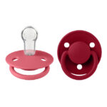 Suzeta din silicon Bibs De Lux 0-36 luni 2buc Coral/Ruby Bibs - imagine 2