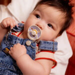 Suzeta din latex Bibs Studio Colour 6-18 luni Jasmine Field Ivory Bibs - imagine 3