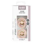 Suzeta din latex Bibs Studio Colour 6-18 luni 2buc Jasmine Blush Mix Bibs - imagine 3
