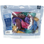 Set 50 Baloane latex Shimmer Mix Multicolor 33cm Folat - imagine 2