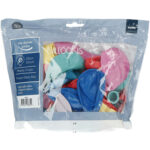 Set 50 Baloane latex Pastel Mix Multicolor 33cm Folat - imagine 2