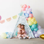 Set 50 Baloane latex Pastel Mix Multicolor 33cm Folat - imagine 4