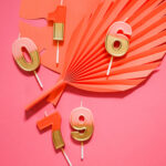 Lumanare Retro Vibes Warm Hues Metallic Cifra 6 Folat — изображение 3