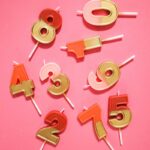 Lumanare Retro Vibes Warm Hues Metallic Cifra 8 Folat — изображение 3