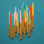 Set 24 Lumanari Retro Vibes 10cm Folat - imagine 5