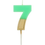 Lumanare Retro Vibes Cool Hues Metalli Cifra 7 Folat