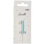 Lumanare Cifra 1 Pastel Vibes multicolor Folat — изображение 2