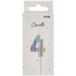 Lumanare Cifra 4 Pastel Vibes multicolor Folat - imagine 2