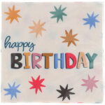 Set 20 Servetele Happy Birthday 33*33 cm Folat — изображение 2