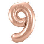 Balon Folie 86cm Rose Gold Cifra 9 Folat - imagine 2