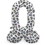 Balon Folie72cm Bright Panther Cifra 0 cu baza Folat