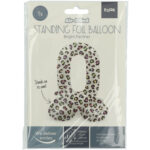 Balon Folie72cm Bright Panther Cifra 0 cu baza Folat — изображение 2