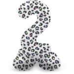 Balon Folie72cm Bright Panther Cifra 2 cu baza Folat
