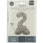 Balon Folie72cm Bright Panther Cifra 2 cu baza Folat — изображение 2