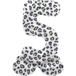 Balon Folie72cm Bright Panther Cifra 5 cu baza Folat