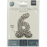 Balon Folie72cm Bright Panther Cifra 6 cu baza Folat — изображение 2